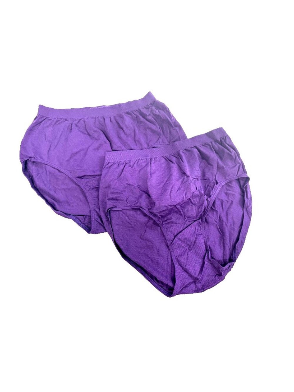 Bali Women's Comfort Revolution Brief Panties 2-PK Purple Size 8/9 Soft Fabric